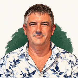 Illustrated portrait of Knobby